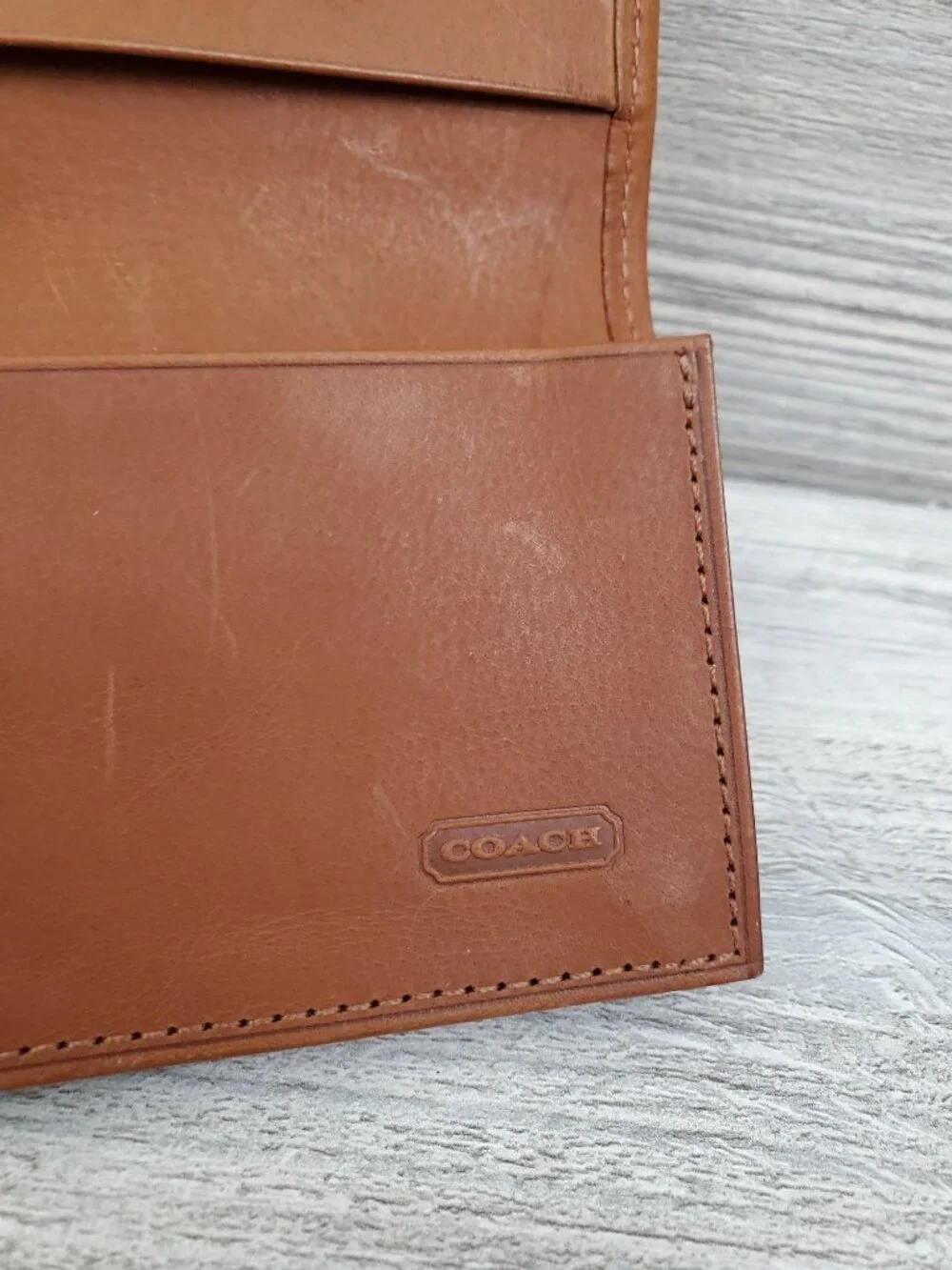 Coach vintage 90s leather card case
